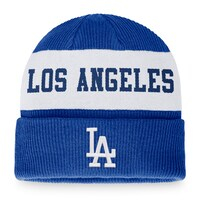 Men's Fanatics Branded Royal/White Los Angeles Dodgers Wordmark Cuffed Knit Hat