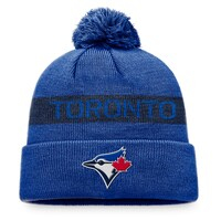 Men's Fanatics Branded Royal/Navy Toronto Blue Jays League Logo Cuffed Knit Hat with Pom