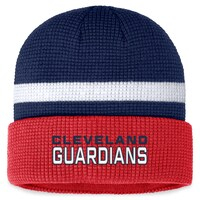Men's Fanatics Branded Navy Cleveland Guardians Waffle Cuffed Knit Hat