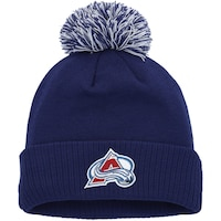 Men's adidas Navy Colorado Avalanche COLD.RDY Cuffed Knit Hat with Pom