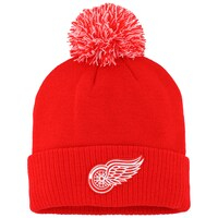 Men's adidas Red Detroit Red Wings COLD.RDY Cuffed Knit Hat with Pom