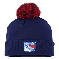 Men's adidas Blue New York Rangers COLD.RDY Cuffed Knit Hat with Pom