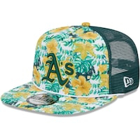 Men's New Era Oakland Athletics Tropic Floral Golfer Lightly Structured Snapback Hat