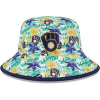 Men's New Era Milwaukee Brewers Tropic Floral Bucket Hat
