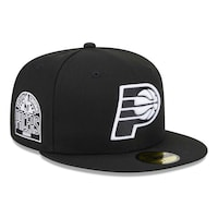 Men's New Era Black Indiana Pacers Evergreen 59FIFTY Fitted Hat