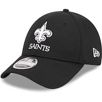 Men's New Era Black New Orleans Saints  Main B-Dub 9FORTY Adjustable Hat