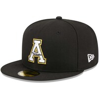 Men's New Era Black Appalachian State Mountaineers Evergreen 59FIFTY Fitted Hat