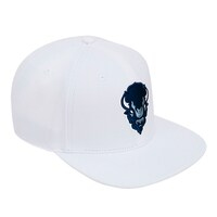 Men's Pro Standard White Howard Bison Mascot Evergreen Wool Snapback Hat
