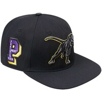 Men's Pro Standard Black Prairie View A&M Panthers Arch Over Logo Evergreen Snapback Hat