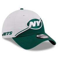 Men's New Era  White/Green New York Jets 2023 Sideline 9TWENTY Adjustable Hat