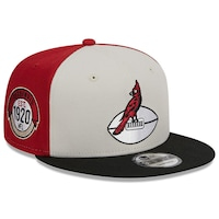 Men's New Era  Cream/Black Arizona Cardinals 2023 Sideline Historic 9FIFTY Snapback Hat