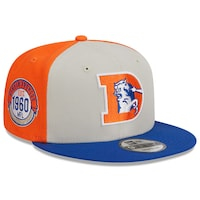 Men's New Era  Cream/Royal Denver Broncos 2023 Sideline Historic 9FIFTY Snapback Hat