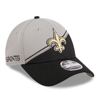 Men's New Era  Gray/Black New Orleans Saints 2023 Sideline 9FORTY Adjustable Hat