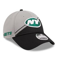 Men's New Era  Gray/Black New York Jets 2023 Sideline 9FORTY Adjustable Hat