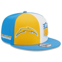 Men's New Era Gold/Powder Blue Los Angeles Chargers 2023 Sideline 9FIFTY Snapback Hat
