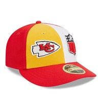 Men's New Era  Gold/Red Kansas City Chiefs 2023 Sideline Low Profile 59FIFTY Fitted Hat