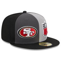 Men's New Era  Gray/Black San Francisco 49ers 2023 Sideline 59FIFTY Fitted Hat