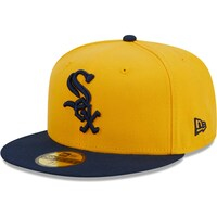 Men's New Era Gold Chicago White Sox Two-Tone Color Pack 59FIFTY Fitted Hat