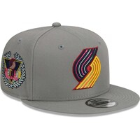 Men's New Era Gray Portland Trail Blazers Color Pack 9FIFTY Snapback Hat