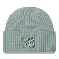 Men's New Era Sage Philadelphia 76ers Color Pack Cuffed Knit Hat
