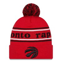 Men's New Era Red Toronto Raptors Marquee Cuffed Knit Hat with Pom