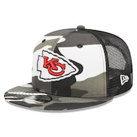 Men's New Era Urban Camo Kansas City Chiefs 9FIFTY Trucker Snapback Hat