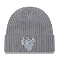 Men's New Era Gray Los Angeles Rams Color Pack Cuffed Knit Hat