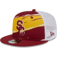 Men's New Era Cardinal USC Trojans Tear Trucker 9FIFTY Snapback Hat