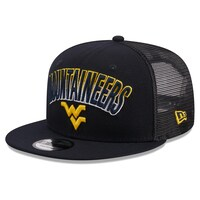 Men's New Era Navy West Virginia Mountaineers Grade Trucker 9FIFTY Snapback Hat
