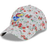 Women's New Era Gray Kansas Jayhawks Bouquet 9TWENTY Adjustable Hat