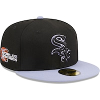 Men's New Era  Black Chicago White Sox Side Patch 59FIFTY Fitted Hat