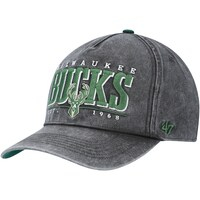 Men's '47 Black Milwaukee Bucks Fontana Hitch Snapback Hat
