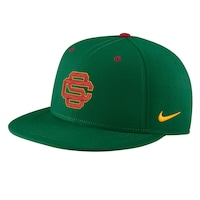 Men's Nike Green USC Trojans Aero True Baseball Performance Fitted Hat