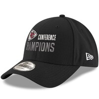 Men's New Era  Black Kansas City Chiefs 2022 AFC Champions Replica 9FORTY Adjustable Hat