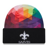 Men's New Era  Black New Orleans Saints 2023 NFL Crucial Catch Cuffed Knit Hat