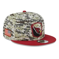 Men's New Era  Camo/Cardinal Arizona Cardinals 2023 Salute To Service 9FIFTY Snapback Hat
