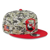 Men's New Era  Camo/Red Kansas City Chiefs 2023 Salute To Service 9FIFTY Snapback Hat