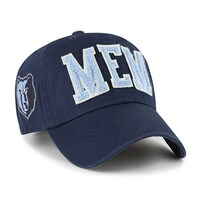 Men's '47 Navy Memphis Grizzlies Hand Off Clean Up Adjustable Hat