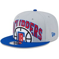 Men's New Era Gray/Royal LA Clippers Tip-Off Two-Tone 9FIFTY Snapback Hat