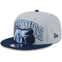 Men's New Era Gray/Navy Memphis Grizzlies Tip-Off Two-Tone 9FIFTY Snapback Hat