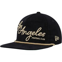 Men's New Era Black LAFC Corduroy Golfer Adjustable Hat