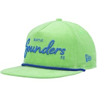 Men's New Era Green Seattle Sounders FC Corduroy Golfer Adjustable Hat
