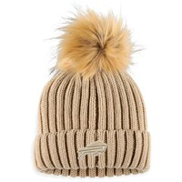 Women's WEAR by Erin Andrews  Natural Buffalo Bills Neutral Cuffed Knit Hat with Pom