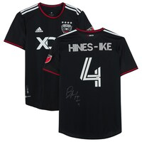 Brendan Hines-Ike D.C. United Autographed Match-Used #4 Black Jersey from the 2022 MLS Season
