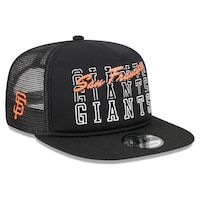 Men's New Era Black San Francisco Giants  Street Team A-Frame Trucker 9FIFTY Snapback Hat
