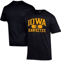 Men's Champion Black Iowa Hawkeyes Arch Pill T-Shirt