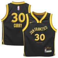 Infant Nike Stephen Curry Black Golden State Warriors Swingman Replica Jersey - City Edition