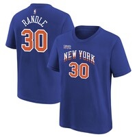 Youth Nike Julius Randle Blue New York Knicks 2023/24 City Edition Name & Number T-Shirt