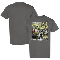 Men's Checkered Flag Charcoal William Byron 2023 Pennzoil 400 Presented by Jiffy Lube Race Winner T-Shirt