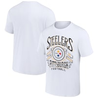 Men's NFL x Darius Rucker Collection by Fanatics White Pittsburgh Steelers Vintage Football T-Shirt